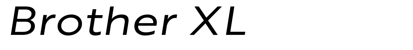 Brother XL&XS Regular Italic XL